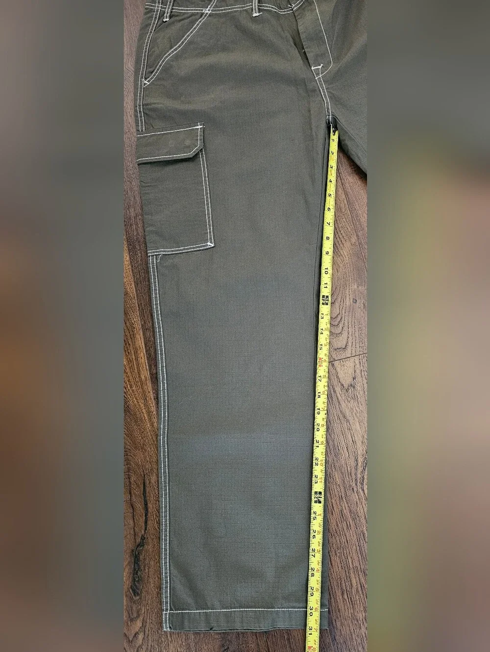True Religion Ripstop Cargo Pants Kalamata Olive Green Size 38 NWT